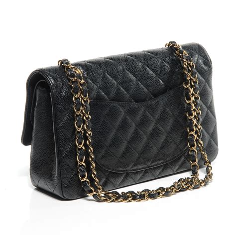 chanel medium double flap caviar|CHANEL Caviar Quilted Medium Double Flap Black.